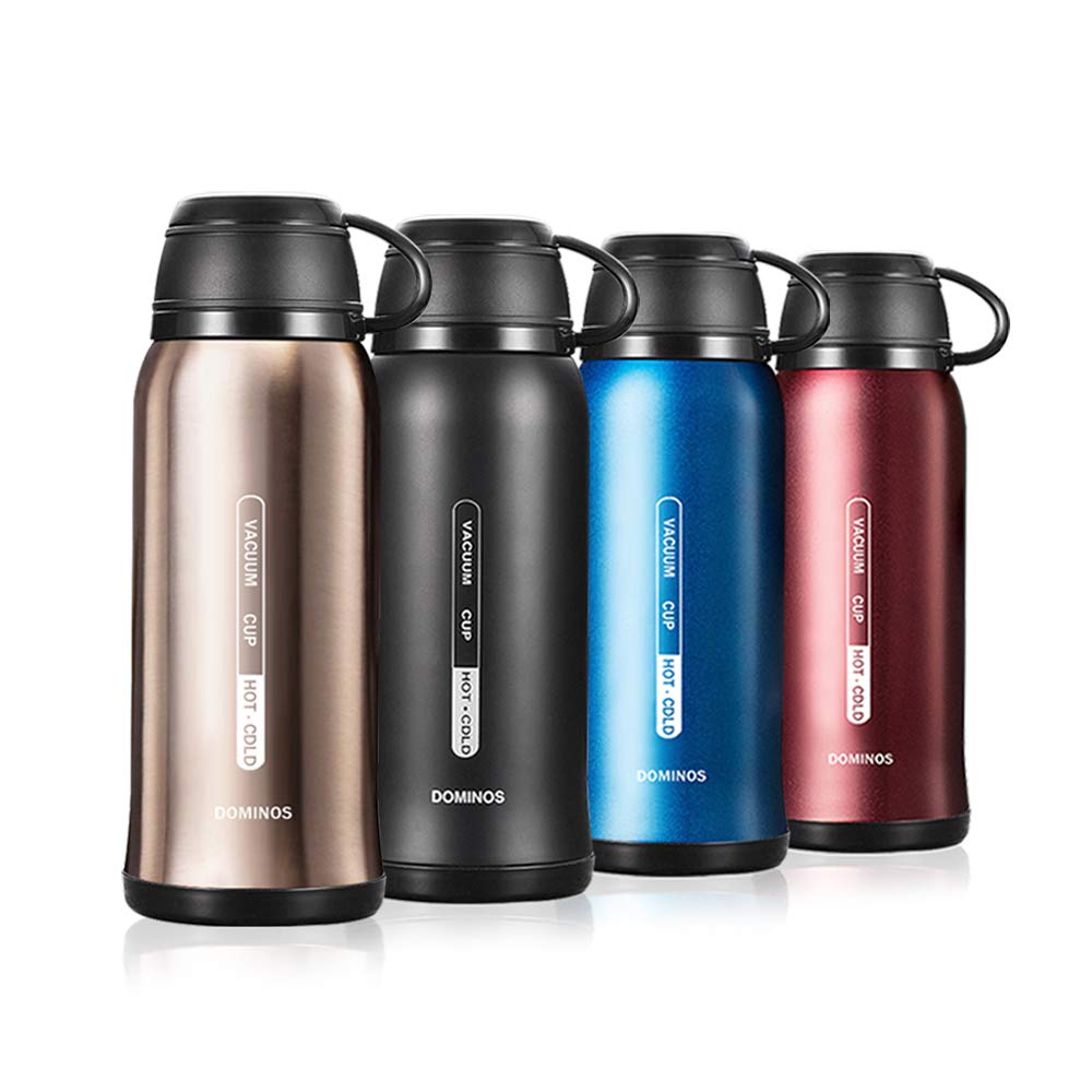 Y·J&H Double Walled Vacuum Insulated Bottle with Cup - Stainless Steel Thermo Flask - Reusable Drinking Water Bottles BPA Free - for Kids & Adult, Sports, Outdoor, Office - 650ml Champagne Gold