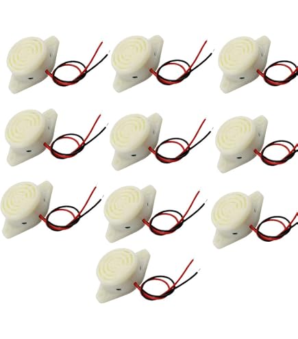Sourcing Map Alarm-Buzzer 24V, 105 DB – 2-Draht, Kontinuierlicher Ton, Kunststoffgehäuse