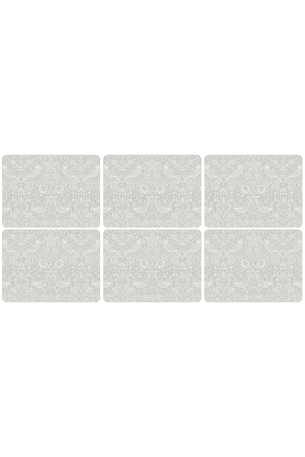 The Original Morris & Co - Pure Morris Strawberry Thief cork backed Placemats set of 6