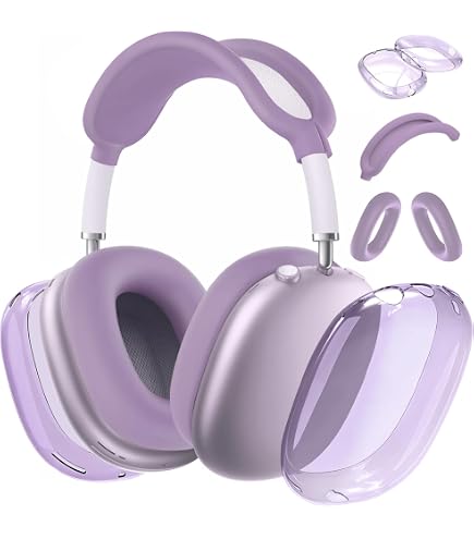 Amazon.com: MOLOPPO Transparent Purple Case for AirPods Max 2/1