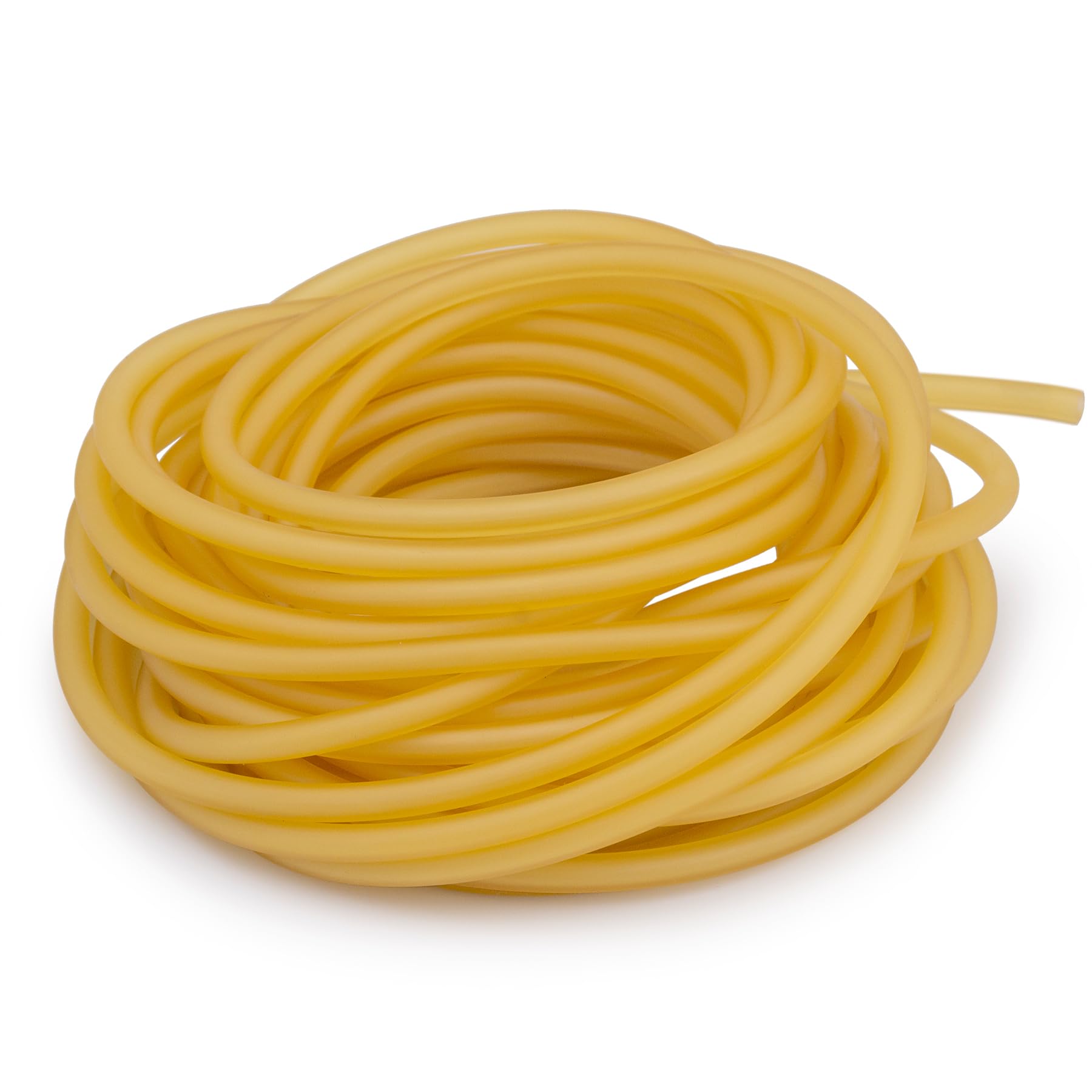 Famgee 32.8FT/10M Natural Latex Rubber Tubing Elastic Band Slingshot Catapult Surgical Rubber Tube Hose for Outdoor Hunting Physical Therap (0.08" ID, 0.2" OD)