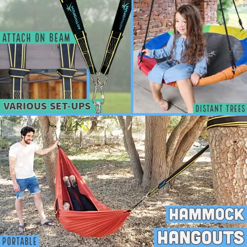 Tree Swing Straps Hanging Kit 10Ft Easy Way To Hang Swings & Hammocks