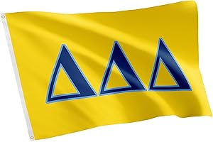 Desert Cactus Delta Delta Delta Flag Letter Tri Delta Flag Sorority Greek Banner Large 3x5 Feet Sign Decor