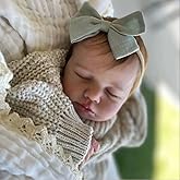 ROSHUAN Real Life Reborn Baby Dolls Silicone Full Body Anatomically Correct 20 Inch Realistic Baby Doll Soft Vinyl Lifelike Newborn Babies Dolls Sleeping Girl Toy for Kids