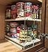 Vertical Spice - Large Pullout Sliding Spice Rack Organizer - 2 Individual 2 Tier Drawers - Premium Rolling Seasoning Holder/Caddy for Hidden Pantry Storage - Made in USA (6.9''W x 10.75