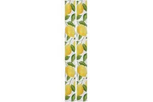 AUUXVA Yellow Lemon Refrigerator Door Handle Covers Set of 2,Tropical Fruit Lemon Kitchen Appliance Handle Covers Decorations for Refrigerator Microwave Stove Oven Dishwasher, Fridge Handle Protector