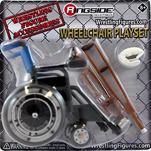 Awesome WWE Wheelchair Playset - Ringside Toy Wrestling Action Figure Accessories Pack by Unknown