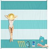 BYDOLL Nylon Beach Blanket Waterproof Sandproof Oversized 7'x7' Suits 1-5 Adults Sand Free Extra Large Blanket Lightweight Soft Picnic Mat for Beach Travel Camping