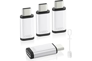 MoKo 36W Lightning to USB C Adapter for iPhone 17 Air 16 15 Pro Max Plus Galaxy,iPad -NOT for EarPods/Headphones/OTG, 4Pack U