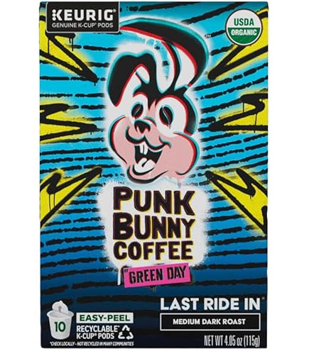 GREEN DAY パンクバニーコーヒー 2種、ドリップフィルターセット Amazon.com : Punk Bunny Dark Roast Coffee, Organic Ground Coffee