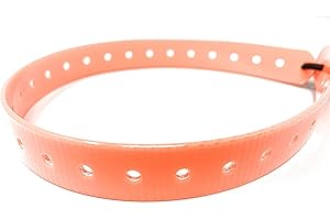 SPARKY PET CO Replacement GPS eCollar with Adjustable Bungee, Multi-Hole Design, and Secure Toggle Closure for Small Dogs (Neon Orange, Small Neck)