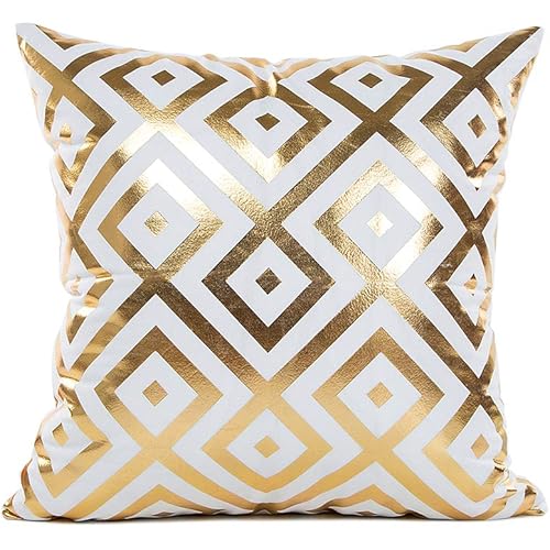 MHB Bronzing Flannelette Home Pillowcases Throw Pillow Cover 18x18 Inch