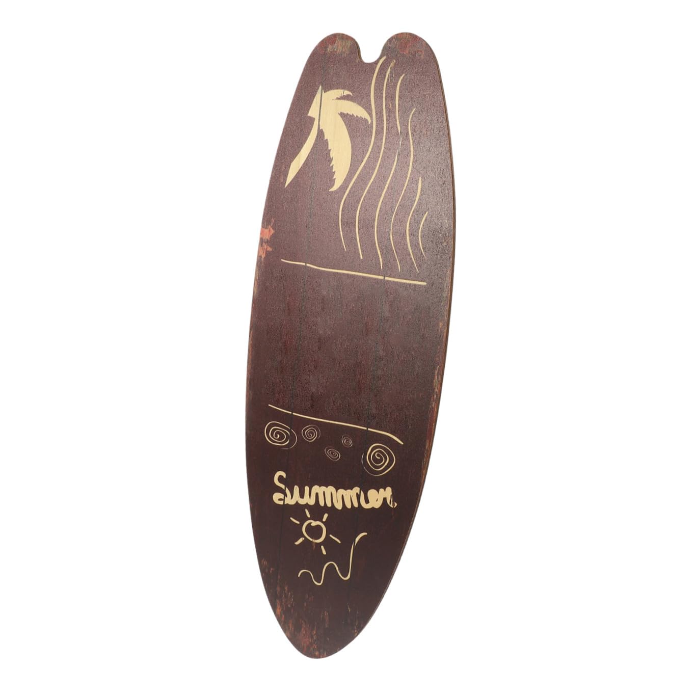 Abaodam Wooden Surfboard Signs Wooden Hanging Signs Surfboard Wood Plaque Retro Hanging Sign for Beach Bathroom Home Party Summer Decor