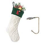 VRFASHION Christmas Stockings with Initials, Letter