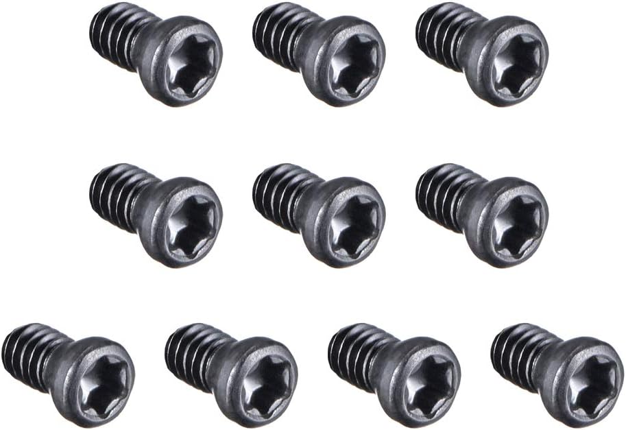 sourcing map M2.5x5mm Torx Screws for Replaces Carbide Insert CNC Lathe Tool 12.9 Grade Carbon Steel 10pcs
