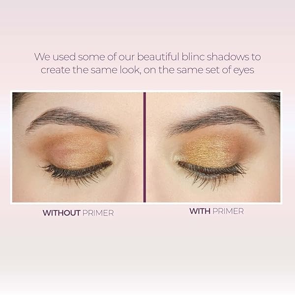 BLINC EYESHADOW PRIMER, TRANSLUCENT EYE SHADOW PRIMER BASE WITH PRO-AGE PEPTIDES AND VITAMIN E. FOR LONG-LASTING, CREASE-FREE EYESHADOW & MAKEUP LOOKS, CLEAN, VEGAN, AND NATURAL, 10ML/0.33 FL. OZ