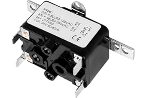 LVACODV APFR-360 90-360 24V AC Heavy-Duty Fan Relay – Single Pole SPST – Isolated AC Switch for HVAC blowers, humidifiers, Goodman blowers, Heat sequencers – Includes Universal Bracket（1 Pack） (1)