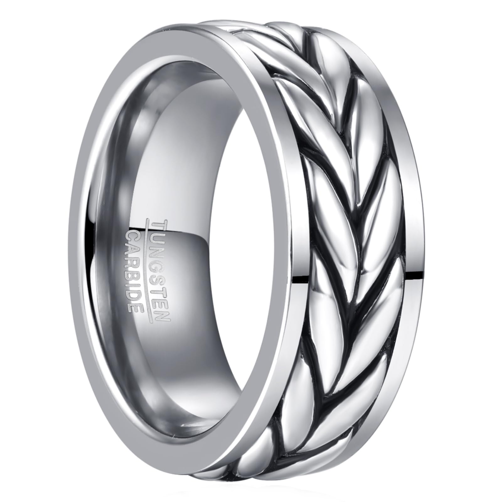 NUNCAD Celtic Knot Rings Men 925 Sterling Silver