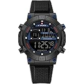 NAVIFORCE Fashion Men Digital Wrist Watch Military Waterproof Sports Chronograph Watches for Men with Alarm/LED Backlight