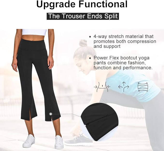 bootcut capri yoga pants