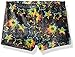 Jacques Moret Girls' Rainbow Stars Gymnastics Printed Micro Shorts W/Color Insert