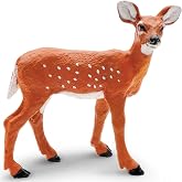 Safari Ltd. Whitetail Doe Toy - 4.3 Inch Realistic Wildlife Figure for Kids | 4.3 Inches Long x 3.65 Inches Tall, Ages 3+, Safety Tested, BPA Free PVC, Wildlife Play, School Projects, Dioramas