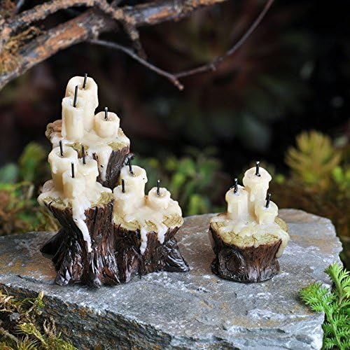 LXQ FAIRY GARDEN Miniature Dollhouse ~ Witches Den Candles Set of 2 ~