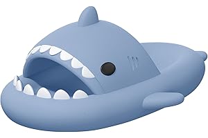 XPKWS Shark Slides for Women and Men Unisex Cloud Slippers Adult Novelty Beach Sandals with Thick Sole
