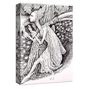 Canvas Wall Art Creative Illustrations Canvas Prints Home Artwork Decoration for Living Room,Bedroom - 12x18 inches