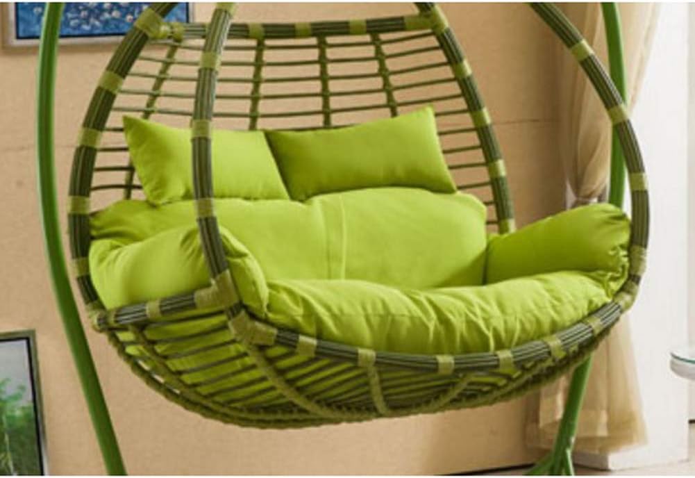 LCZ Thick Hanging Hammock Nest Egg Swing Chair Cushion,Seat Cushioning Pad for Indoor Outdoor Patio Backyard Double Zipper No Chair-Creamy