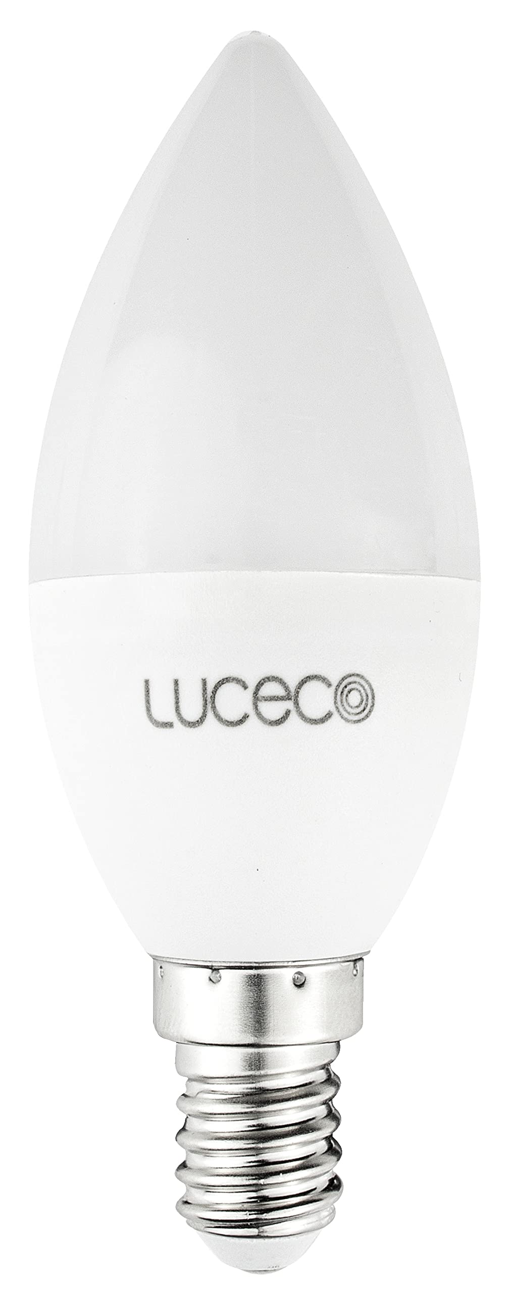 British General Luceco Smart! LED Dimmable C35 Candle Bulb, 4.8 Watts, 470Lm, White