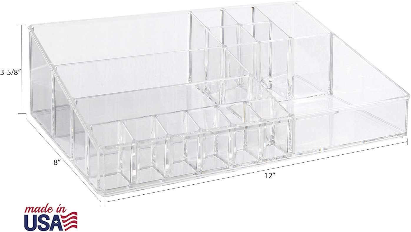Premium Quality Clear Plastic Cosmetic and Makeup Palette Organizer | Audrey Collection: Home Improvement