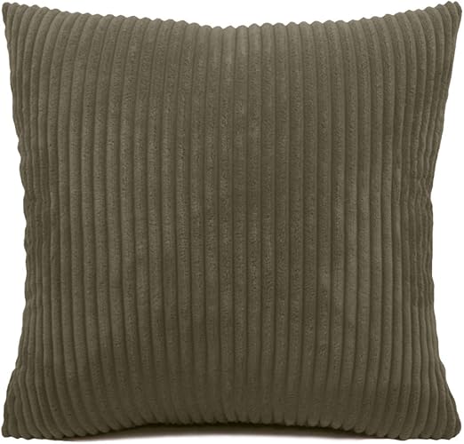 Amazon Com Sitiawan Striped Corduroy Decorative Throw Pillow
