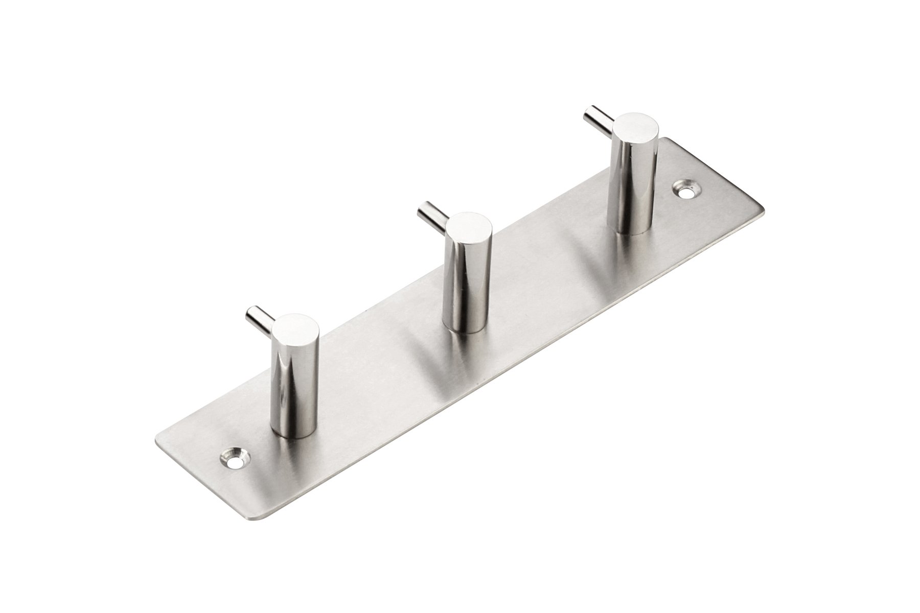 brand_quality Coat Robe Hook Hat Clothes Towel rack Unit 1-8 Hook Wall Hanger Chrome S/Steel (3 HOOK)