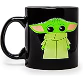 Silver Buffalo Star Wars The Mandalorian The Child Stands Ceramic Coffee Mug, 20-Ounces