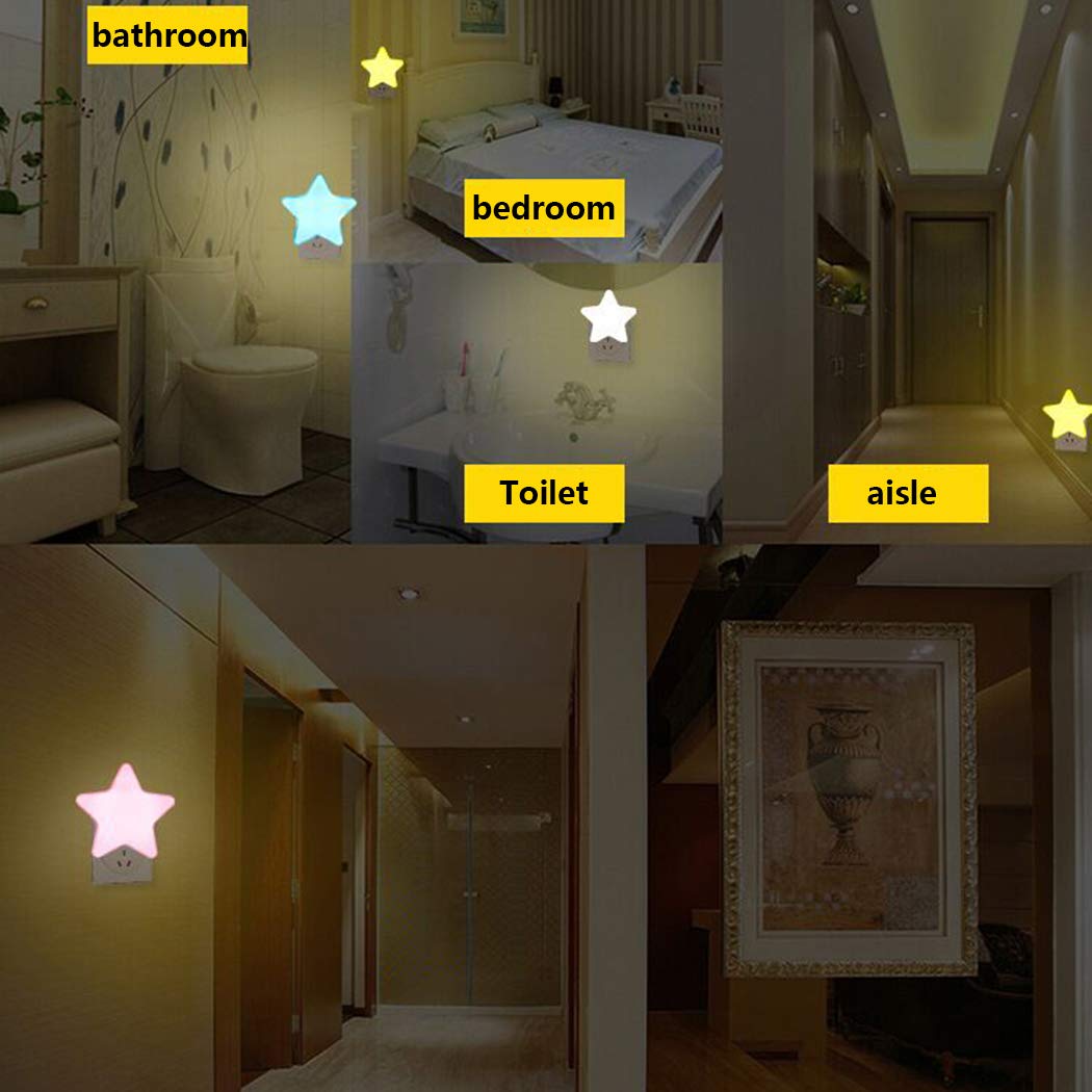 yagot Mini Pentagram Nachtlicht Kreative LED Sensor Lampe Schlafzimmer Wohnaccessoires Nachtlichter