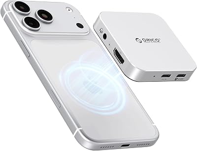 Docking Station USB-C Magnética, Caja para SSD M.2 2230 NVMe, Docking Station 6 en 1 con HDMI 4K@60Hz, PD 100W, USB-A/USB-C 10 Gbps, Audio, Hub USB-C Dockingstation para iPhone MG5