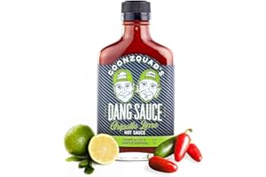 HOFF & PEPPER Hoff and Pepper Goonzquad Dang Sauce Handmade Chipotle Lime Hot Sauce Farm-Fresh Tennessee Peppers for the Jalapeno Pepper Hot Sauce Lover Keto Spicy Goodness Seasoning, (6.7 fl oz)