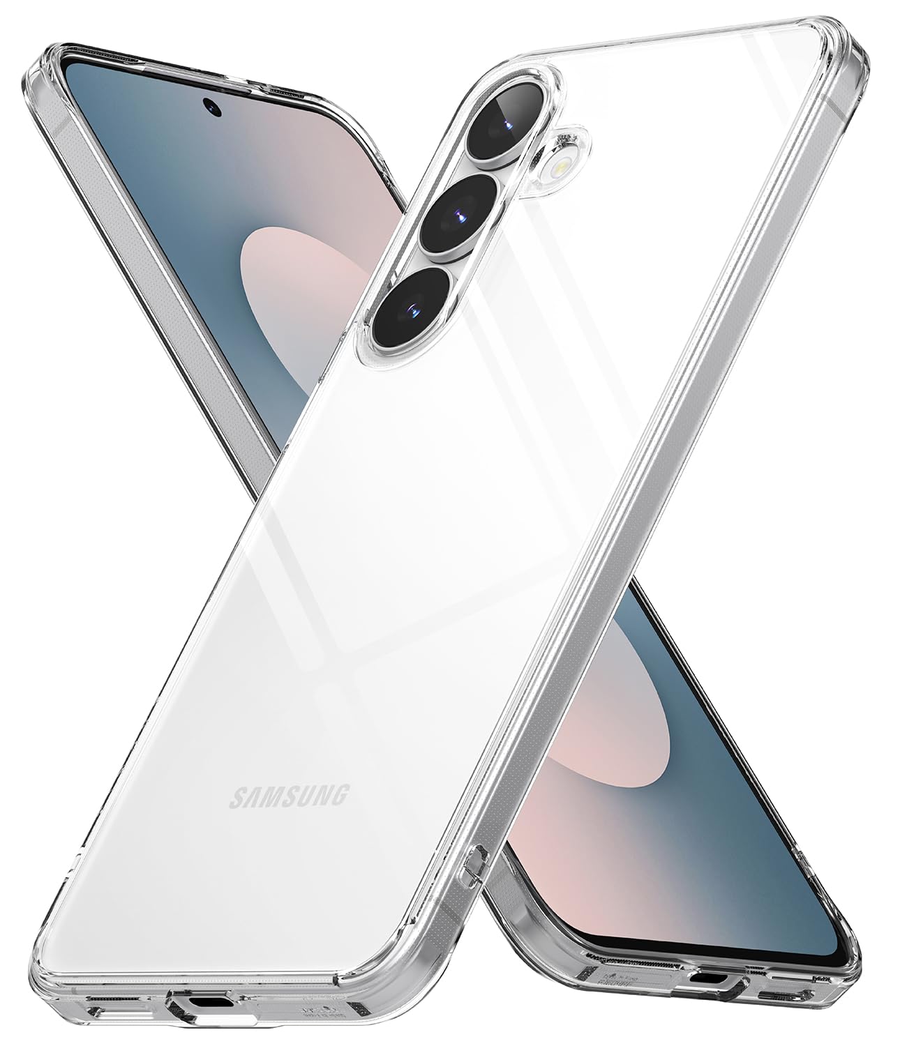 Ringke Fusion for Samsung Galaxy S25 FE Case [Always Look Classy] UV Coating for Scratch & Discoloration Resistant, Shockproof Air Pockets - Clear