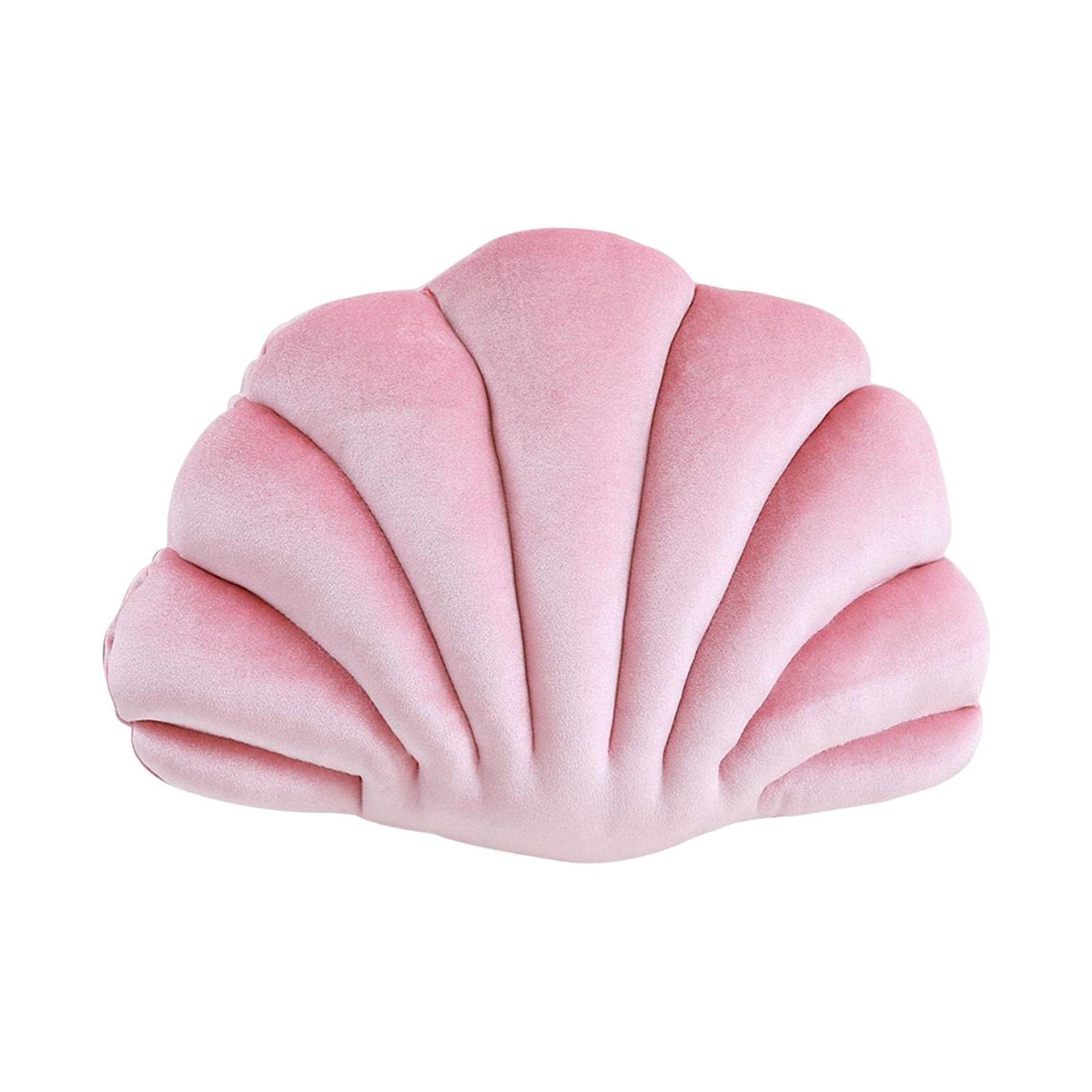 Shell Pillows Clam Pillow Floor Cushion Multifunctional Throw Pillow for Couch Bed Wear Resistant Themed Housewarming Gift Cute, Pink
