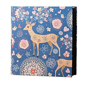 Sika Deer Pattern Large Capacity Leather Cover Wedding Family Baby Photo Album Can Hold 1000 Horizontal and Vertical 4×6…