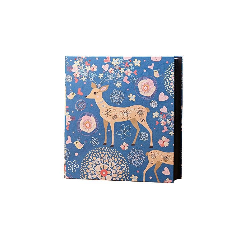 Sika Deer Pattern Large Capacity Leather Cover Wedding Family Baby Photo Album Can Hold 1000 Horizontal and Vertical 4×6…