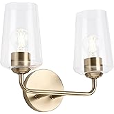 Progress Lighting Celino Collection Two-Light Vanity Light with Clear Glass Shades