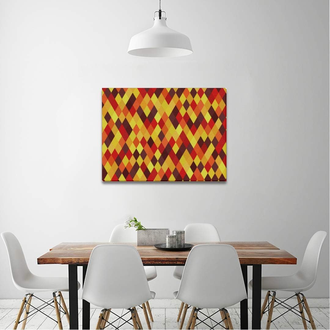 GUJGK Arte de la Pared de la Lona Patrón de Diamante Impresión de la