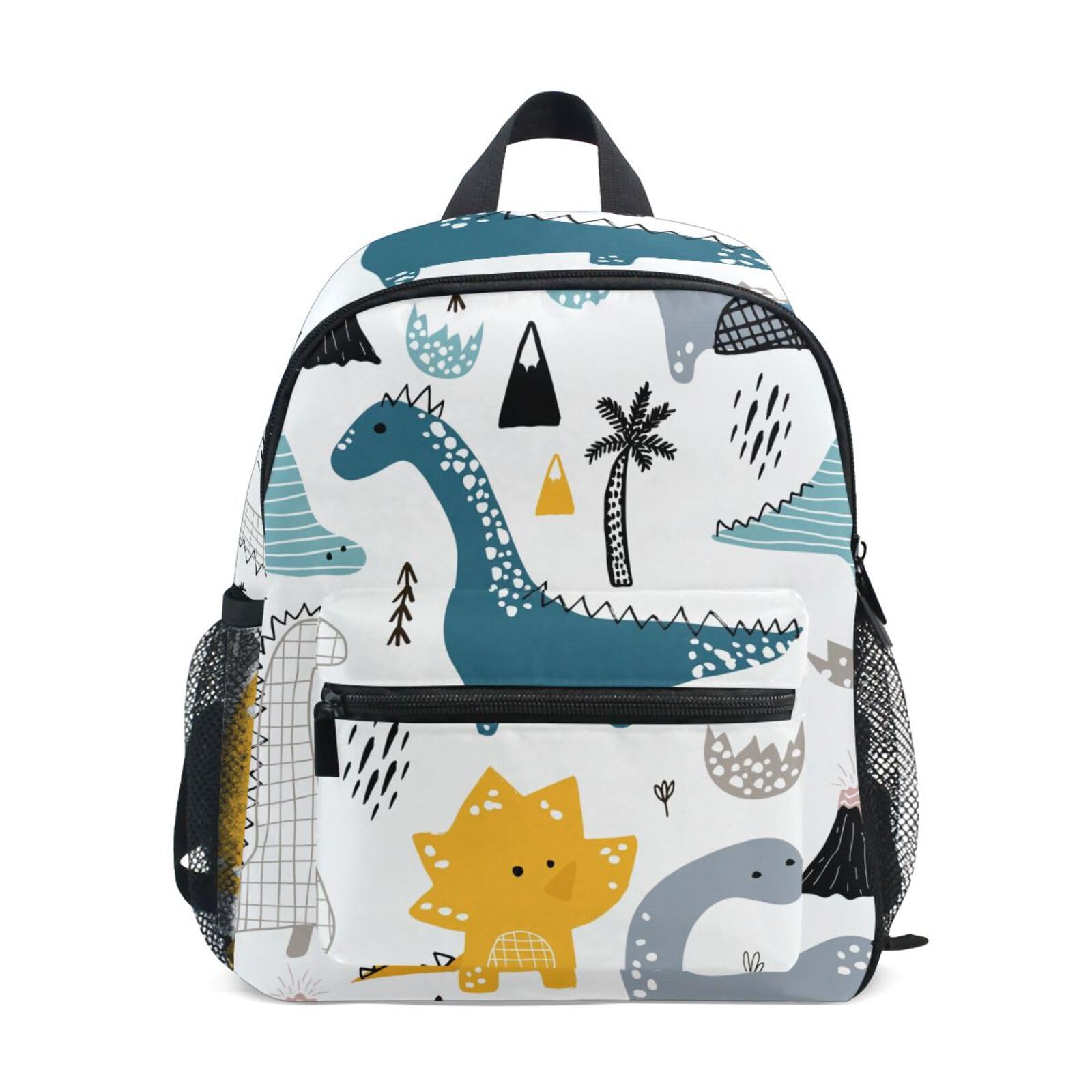 ISAOA 3D Printed Dino Scandinavian Style Kids Backpacks Kindergarten Preschool Toddler Boys/Girls Bookbag Cute Schoolbags for Age 2-8 Child