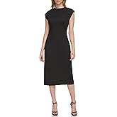 Calvin Klein Womens Ponte Formal Fitted Dress