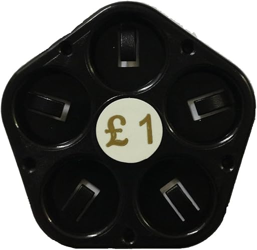 NEW £1 POUND COIN HOLDER HEXAGONAL IN BLACK Amazon.co.uk Shoes & Bags