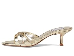 Steve Madden Women's Cary Heeled Sandal, Gold