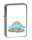 Hat Shark Stegosaurus Dinosaur Surfing on Surf