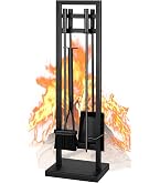 Parafiamma 3 Ante In Acciaio Stile Mission – Pleasant Hearth, Schermo Protettivo Per Camino, Finitura Wenge, Larghezza 137 Cm